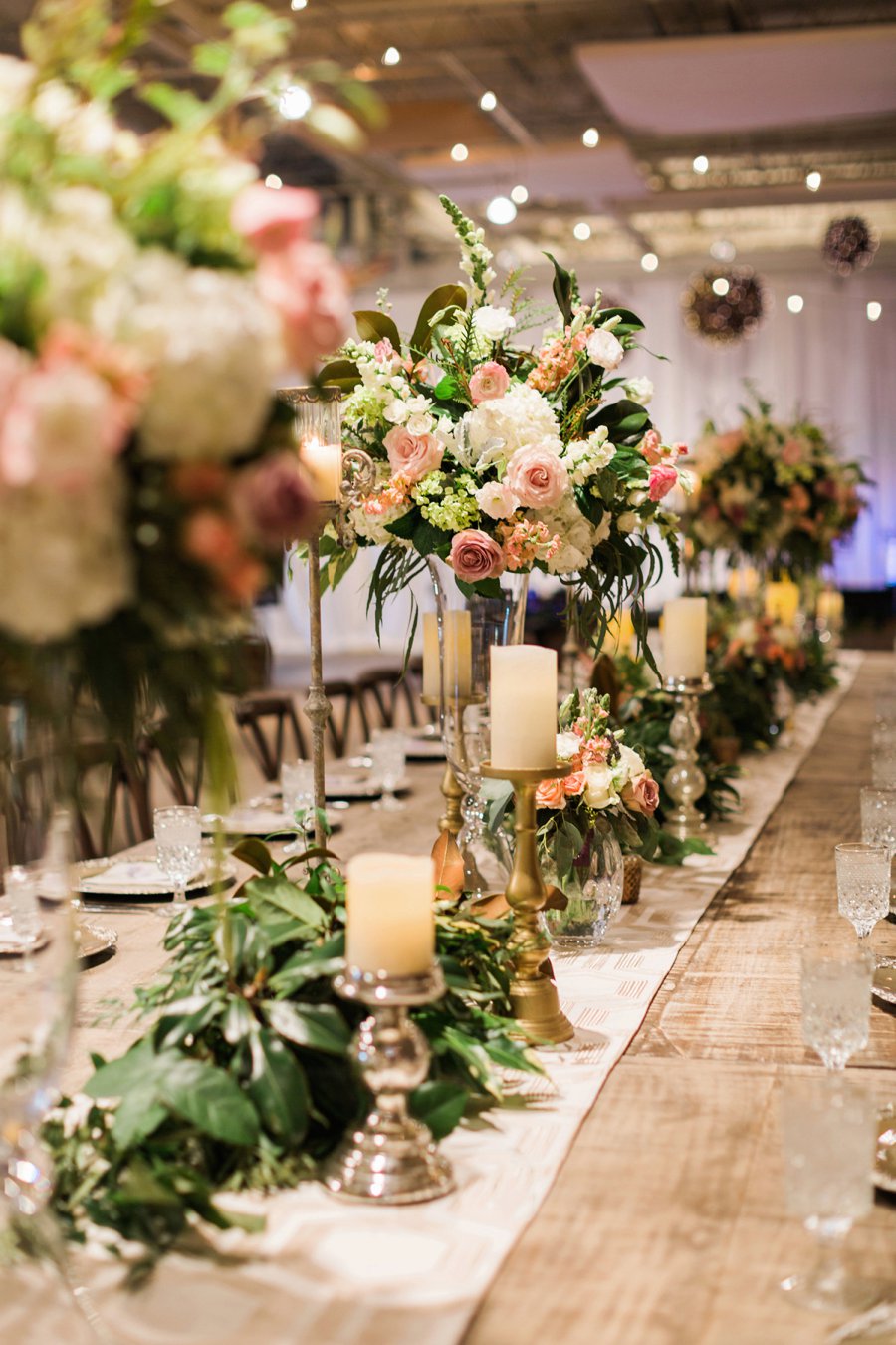 Blush and Green Industrial Atlanta Wedding via TheELD.com