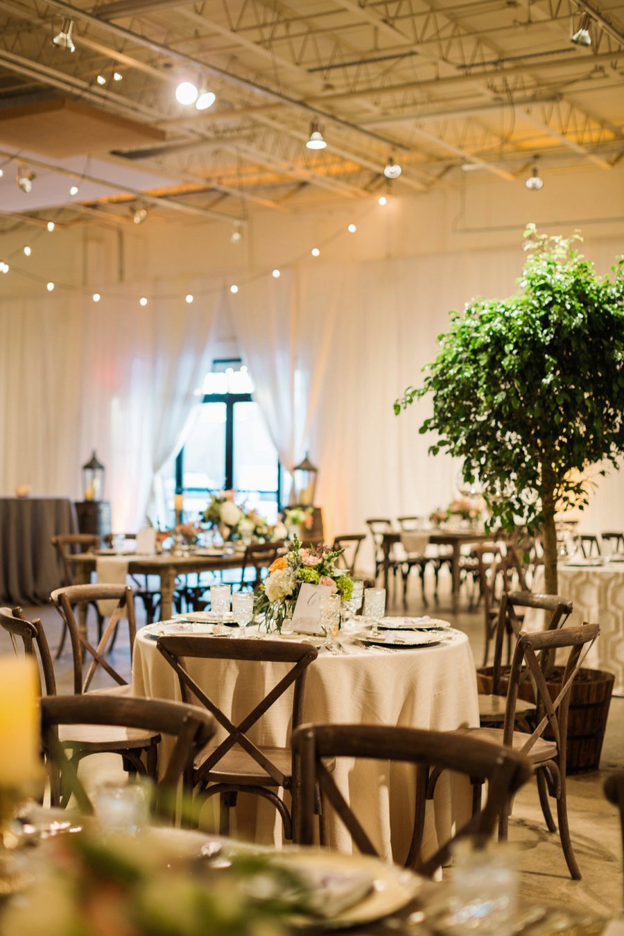 Blush and Green Industrial Atlanta Wedding via TheELD.com