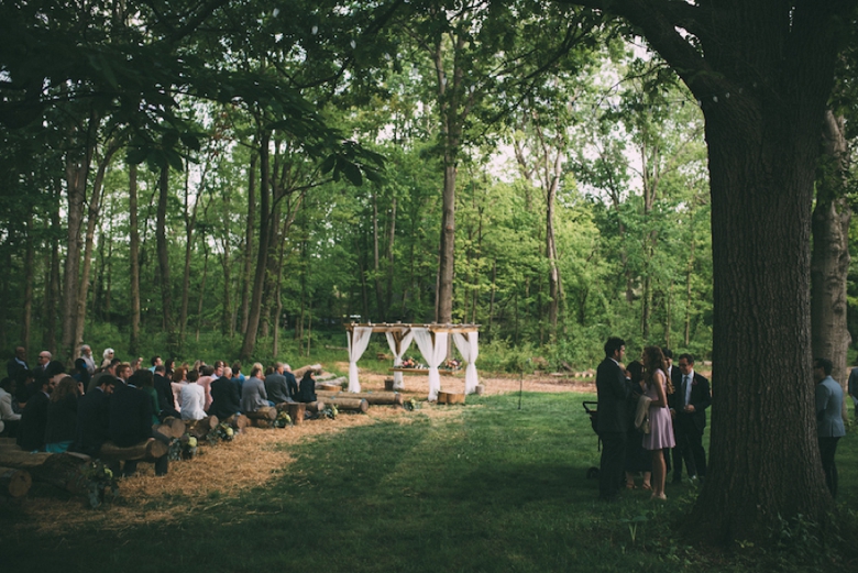 A Colorful Backyard Bohemian Wedding via TheELD.com