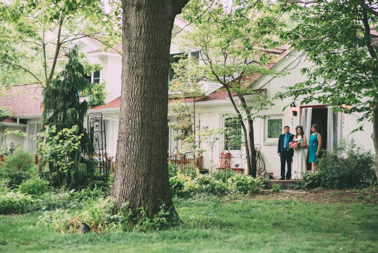 A Colorful Backyard Bohemian Wedding via TheELD.com