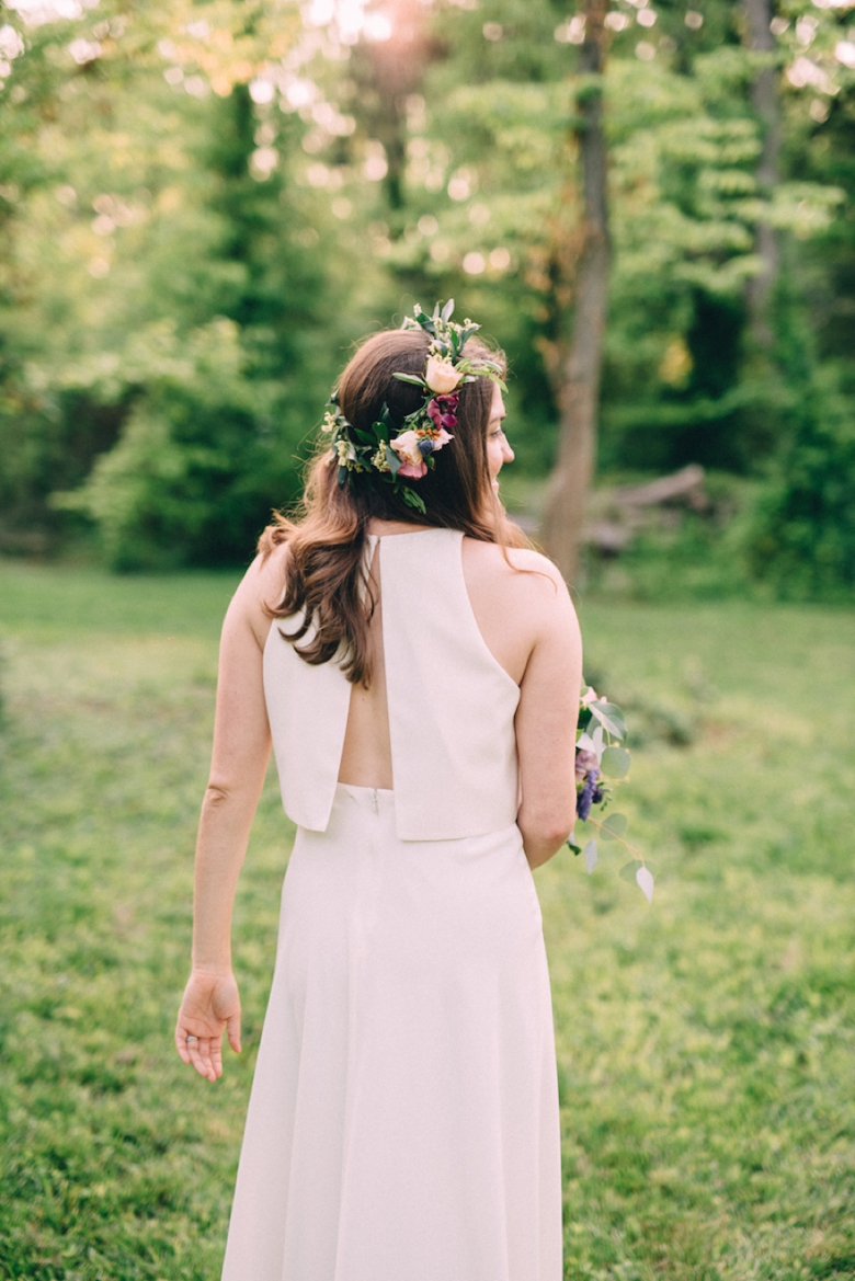 A Colorful Backyard Bohemian Wedding via TheELD.com