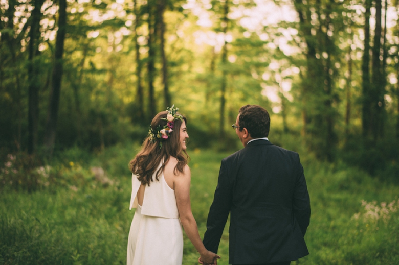 A Colorful Backyard Bohemian Wedding via TheELD.com