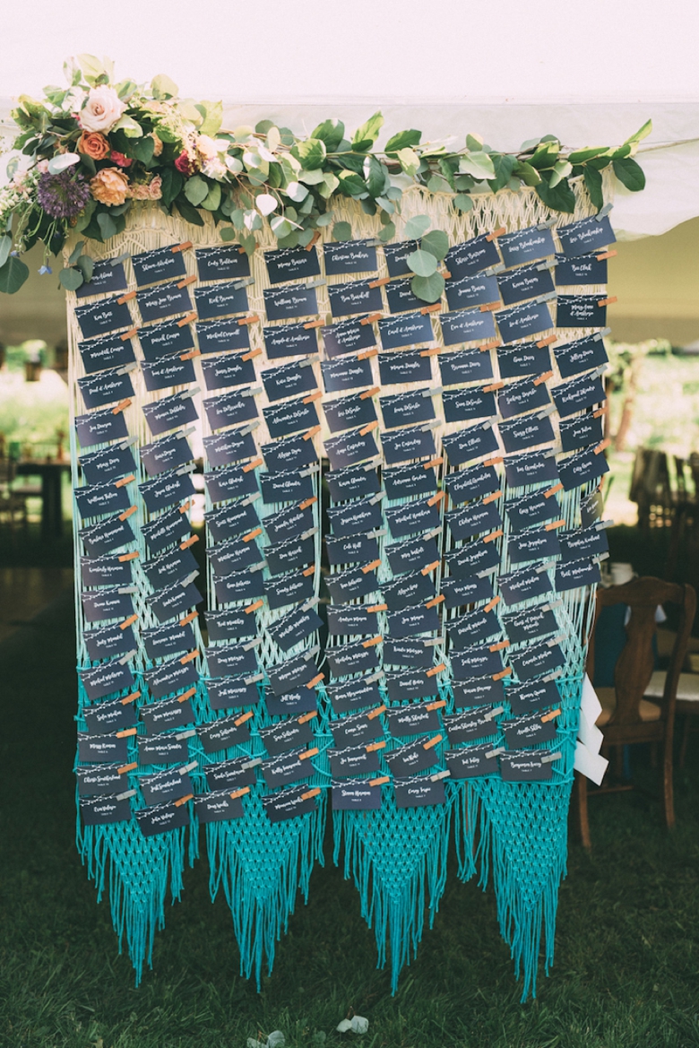 A Colorful Backyard Bohemian Wedding via TheELD.com