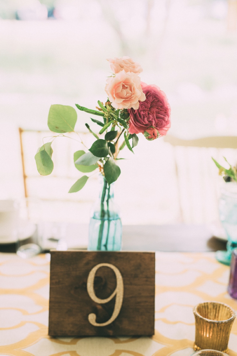 A Colorful Backyard Bohemian Wedding via TheELD.com