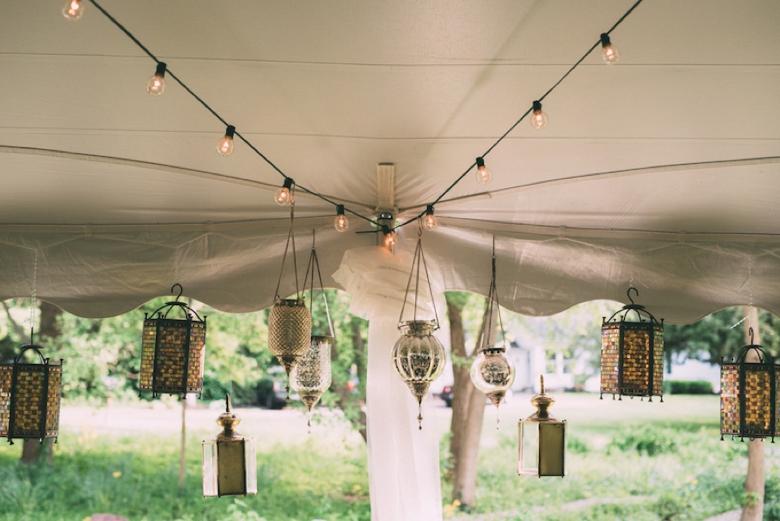 A Colorful Backyard Bohemian Wedding via TheELD.com