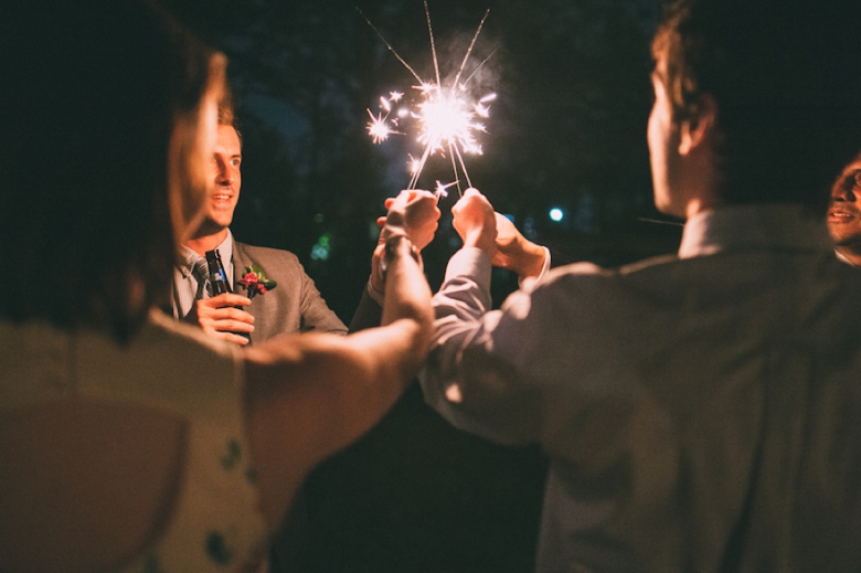 A Colorful Backyard Bohemian Wedding via TheELD.com