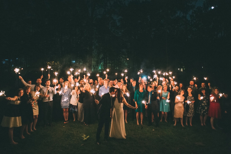 A Colorful Backyard Bohemian Wedding via TheELD.com