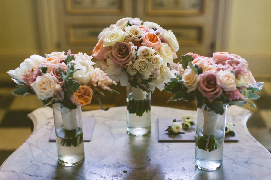 Romantic Pink & White Southern Wedding via TheELD.com