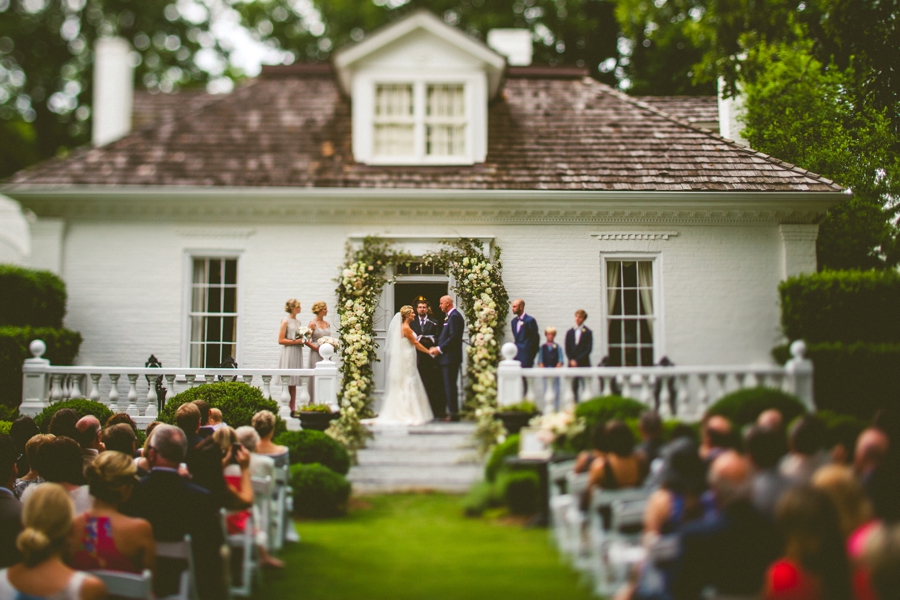 Romantic Pink & White Southern Wedding via TheELD.com