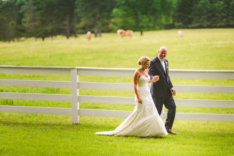 Romantic Pink & White Southern Wedding via TheELD.com