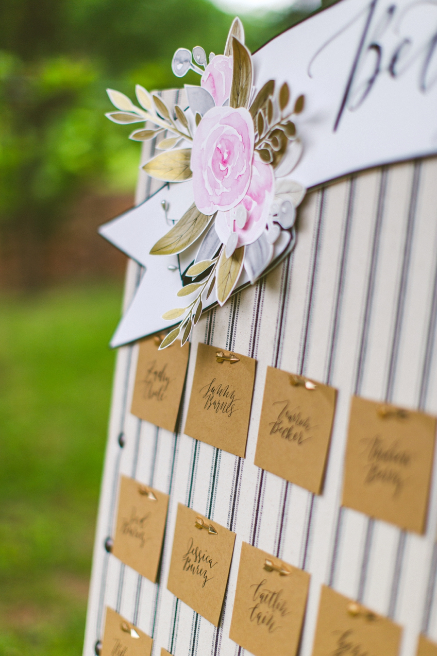 Romantic Pink & White Southern Wedding via TheELD.com