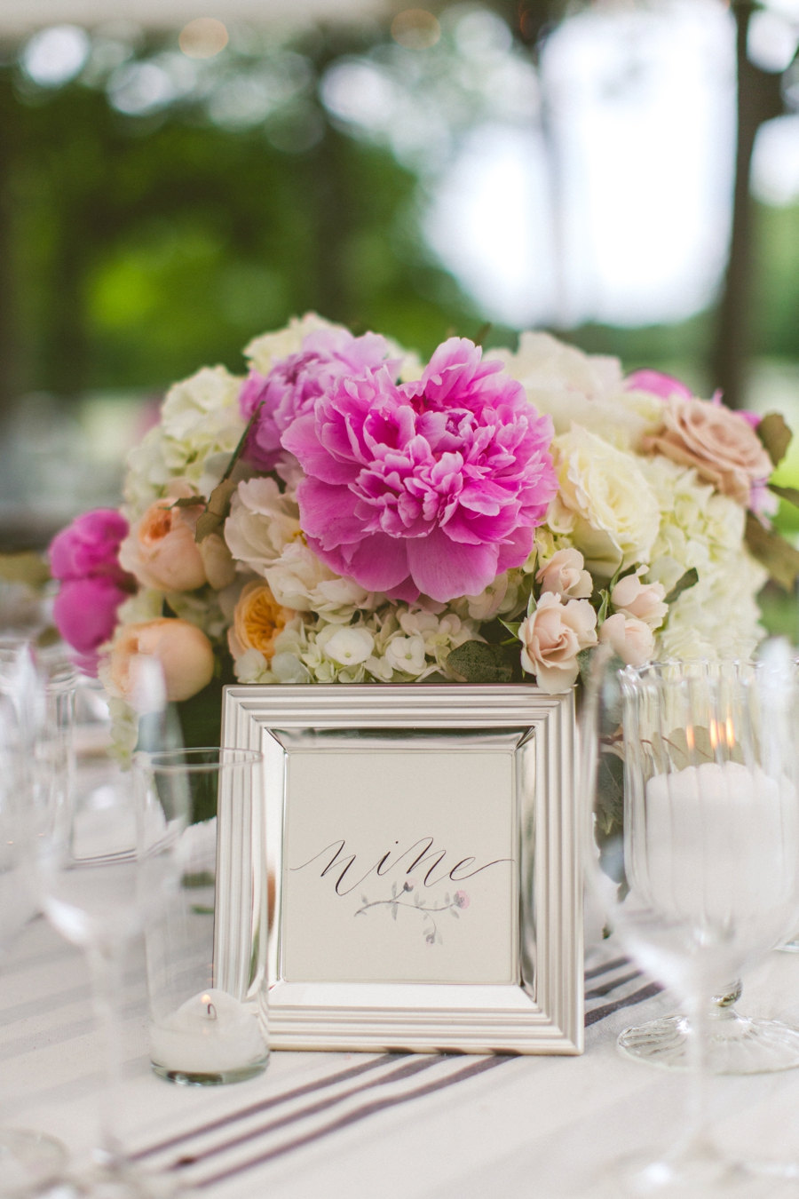 Romantic Pink & White Southern Wedding via TheELD.com