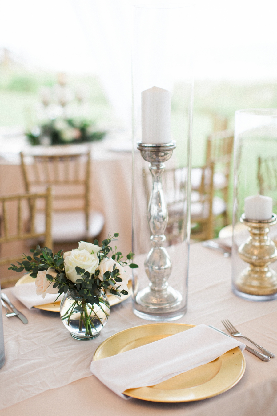 Elegant Blush & White Beach Wedding via TheELD.com