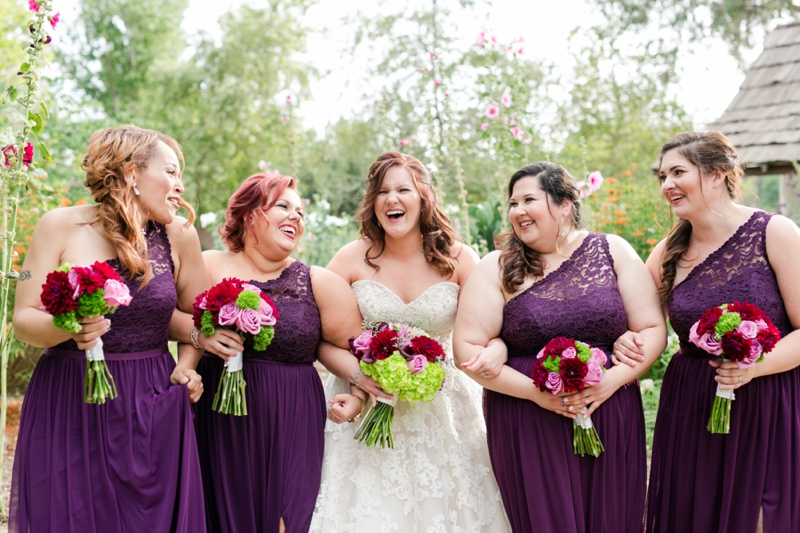 Purple and Green California Wedding via TheELD.com