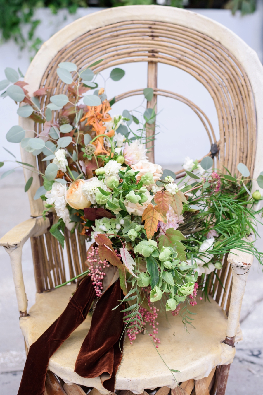 Marigold & Blue Boho Industrial Wedding Inspiration via TheELD.com