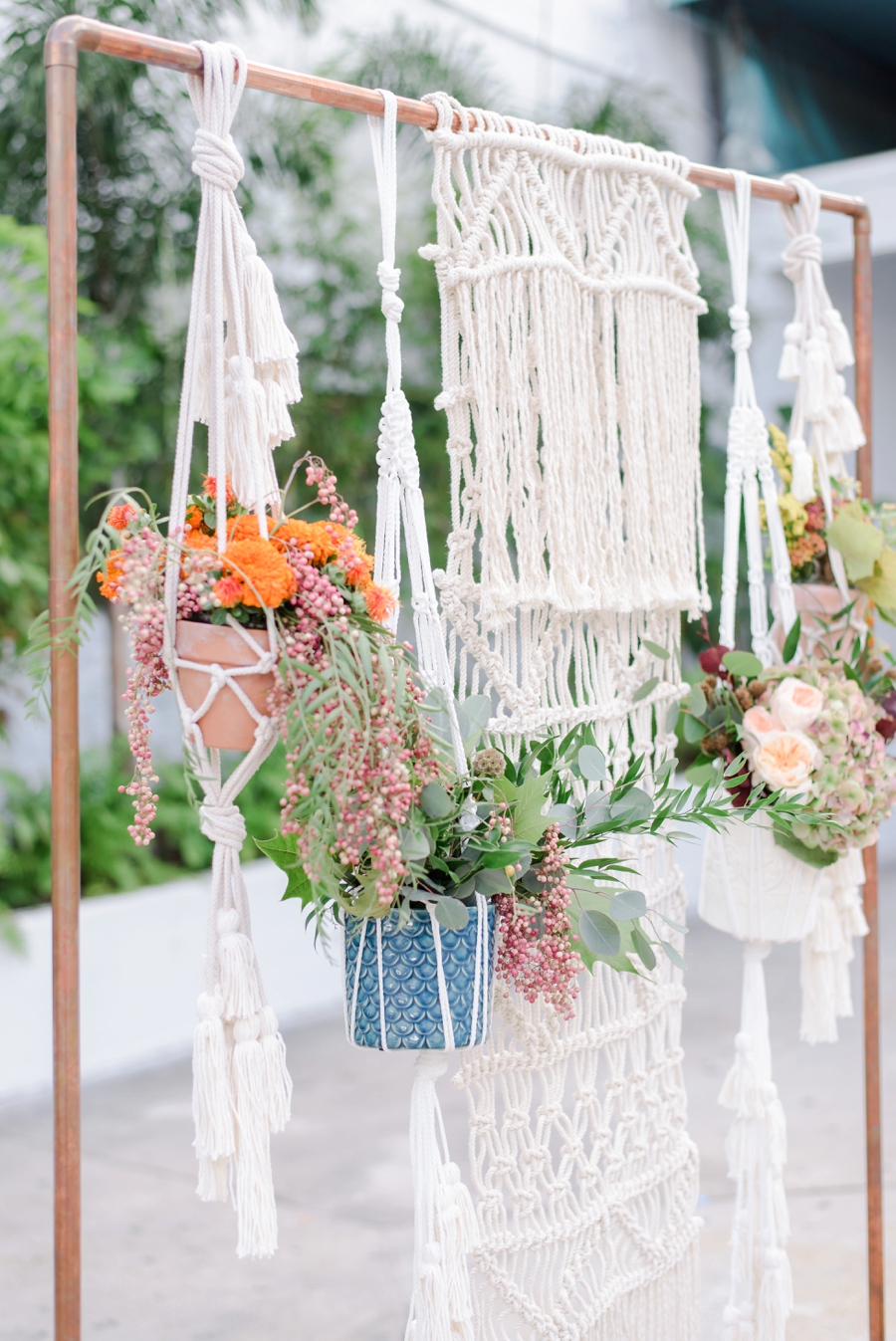 Marigold & Blue Boho Industrial Wedding Inspiration via TheELD.com