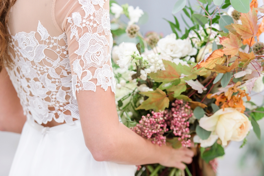 Marigold & Blue Boho Industrial Wedding Inspiration via TheELD.com