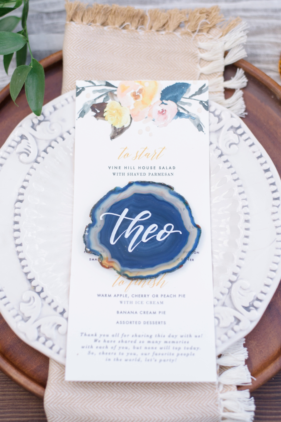 Marigold & Blue Boho Industrial Wedding Inspiration via TheELD.com