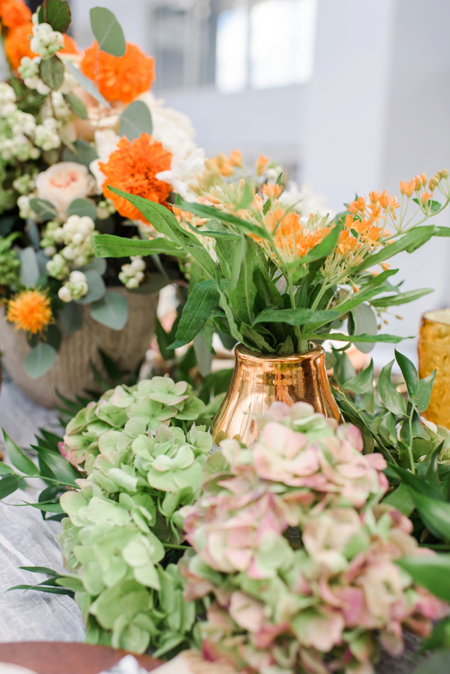 Marigold & Blue Boho Industrial Wedding Inspiration via TheELD.com