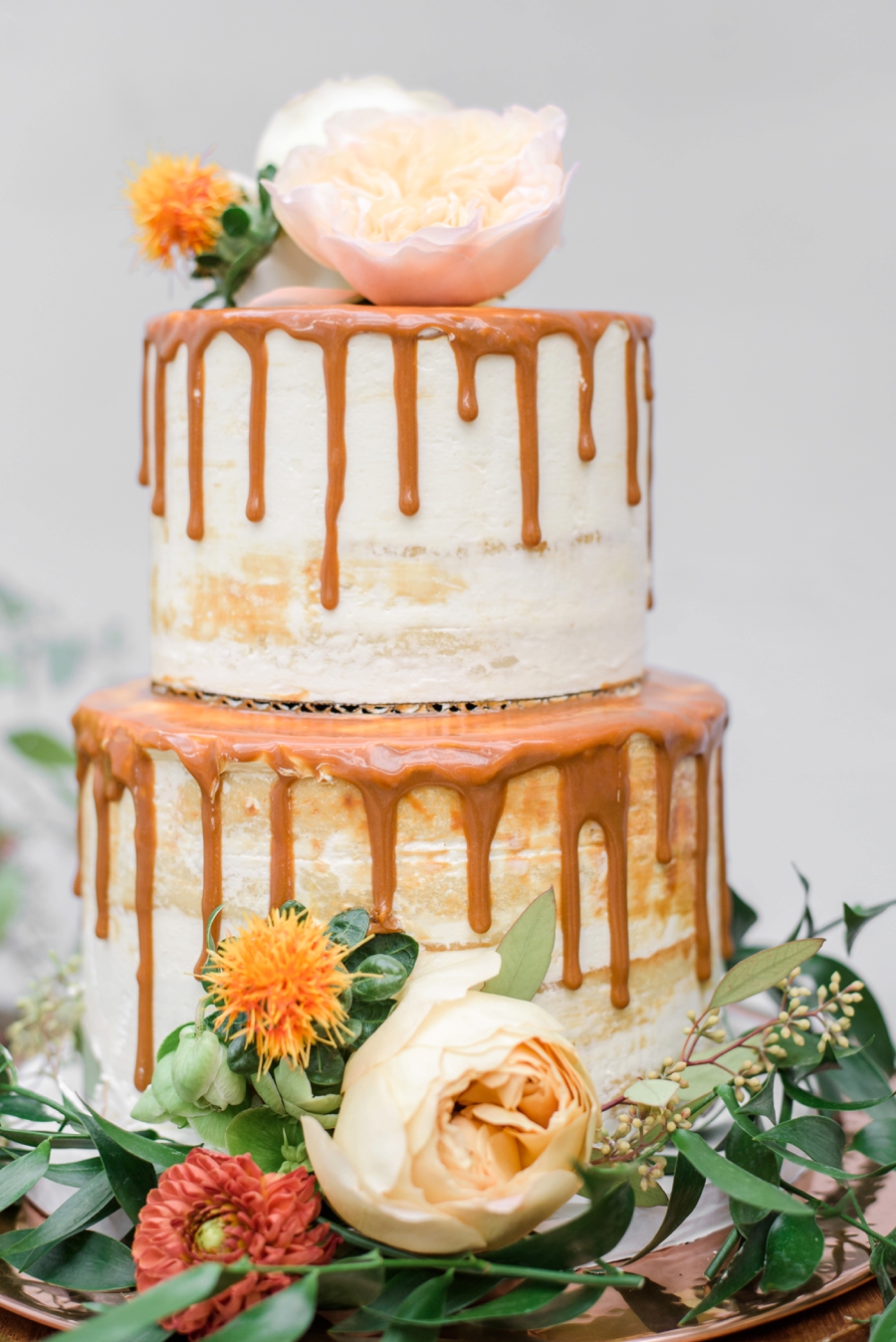 Marigold & Blue Boho Industrial Wedding Inspiration via TheELD.com