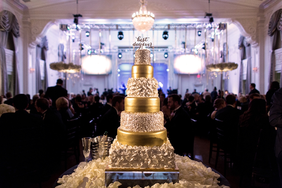 New Years Eve Black and Gold Wedding via TheELD.com