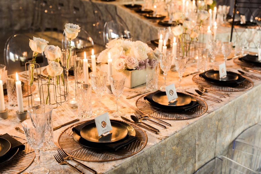 Modern Industrial Chic Wedding Inspiration via TheELD.com