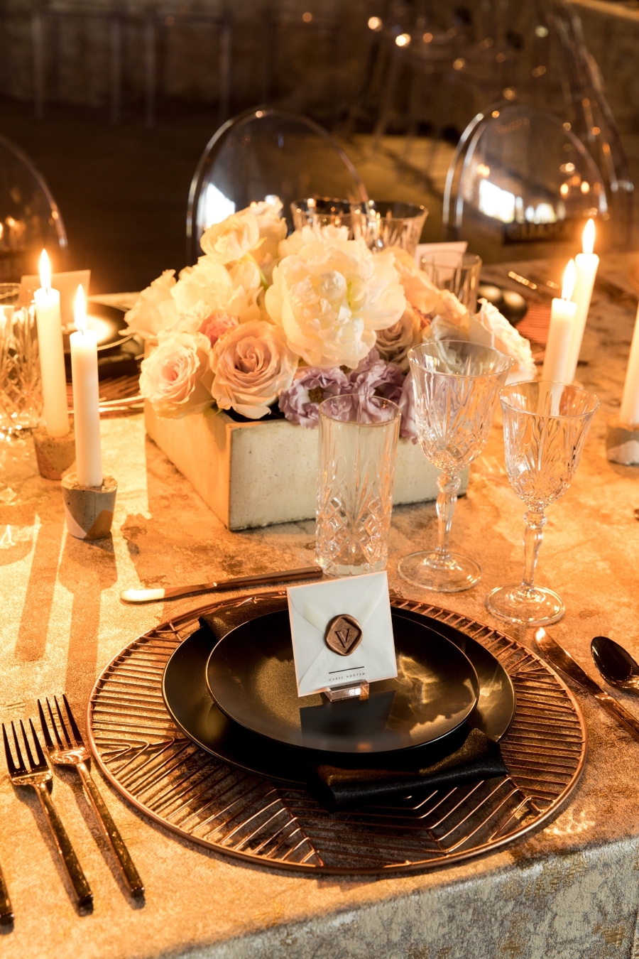 Modern Industrial Chic Wedding Inspiration via TheELD.com