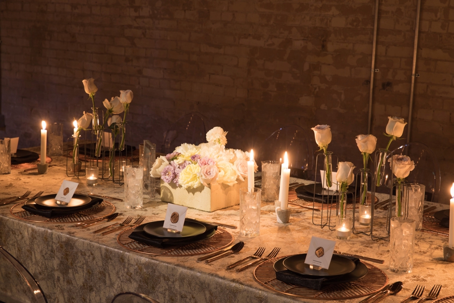 Modern Industrial Chic Wedding Inspiration via TheELD.com