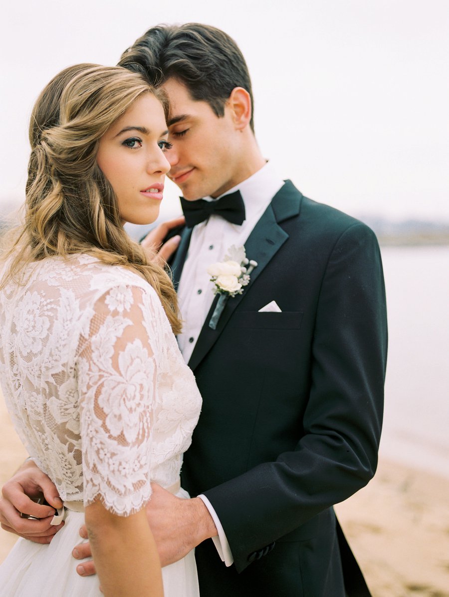 Elegant Lavender & Blue Coastal Wedding Inspiration via TheELD.com