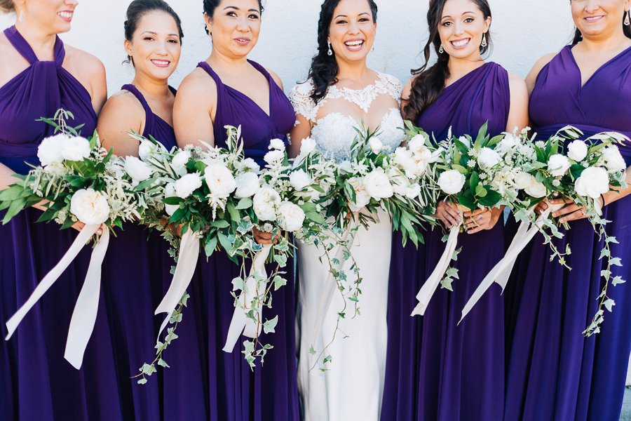 Plum and Ivory Industrial Tampa Wedding via TheELD.com