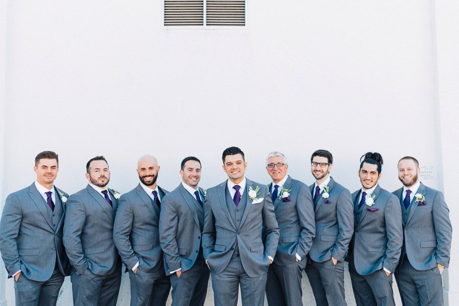 Plum and Ivory Industrial Tampa Wedding via TheELD.com