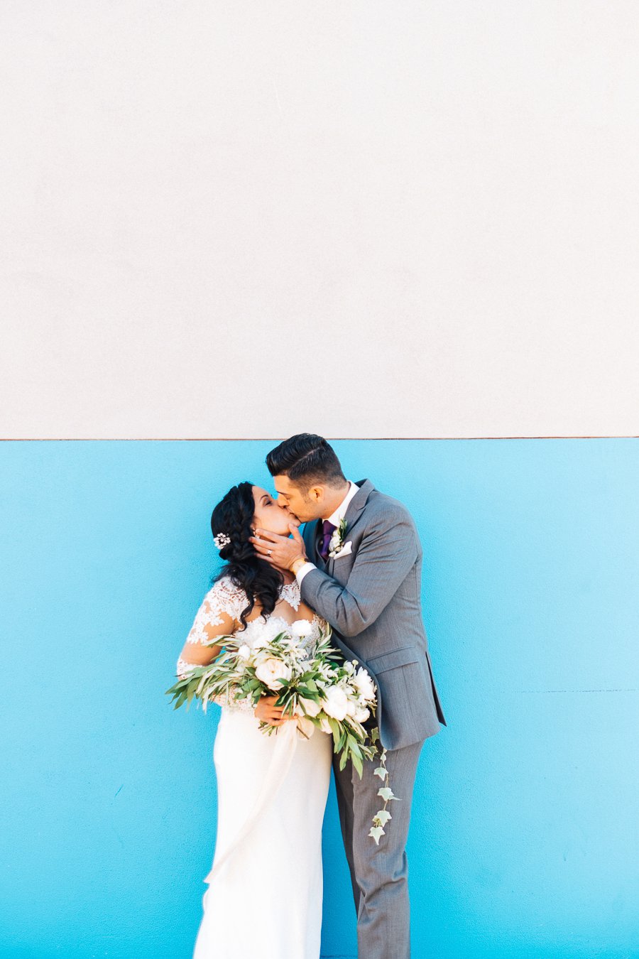 Plum and Ivory Industrial Tampa Wedding via TheELD.com