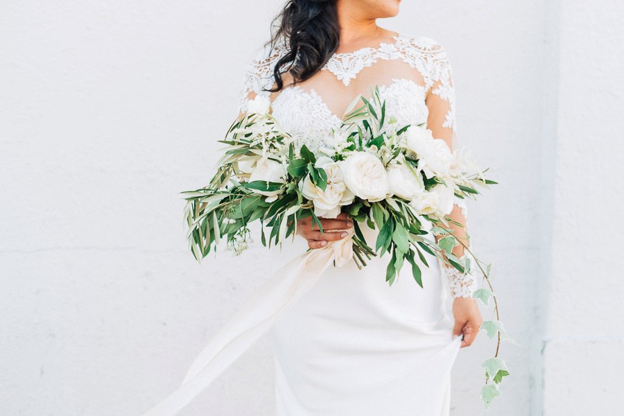 Plum and Ivory Industrial Tampa Wedding via TheELD.com