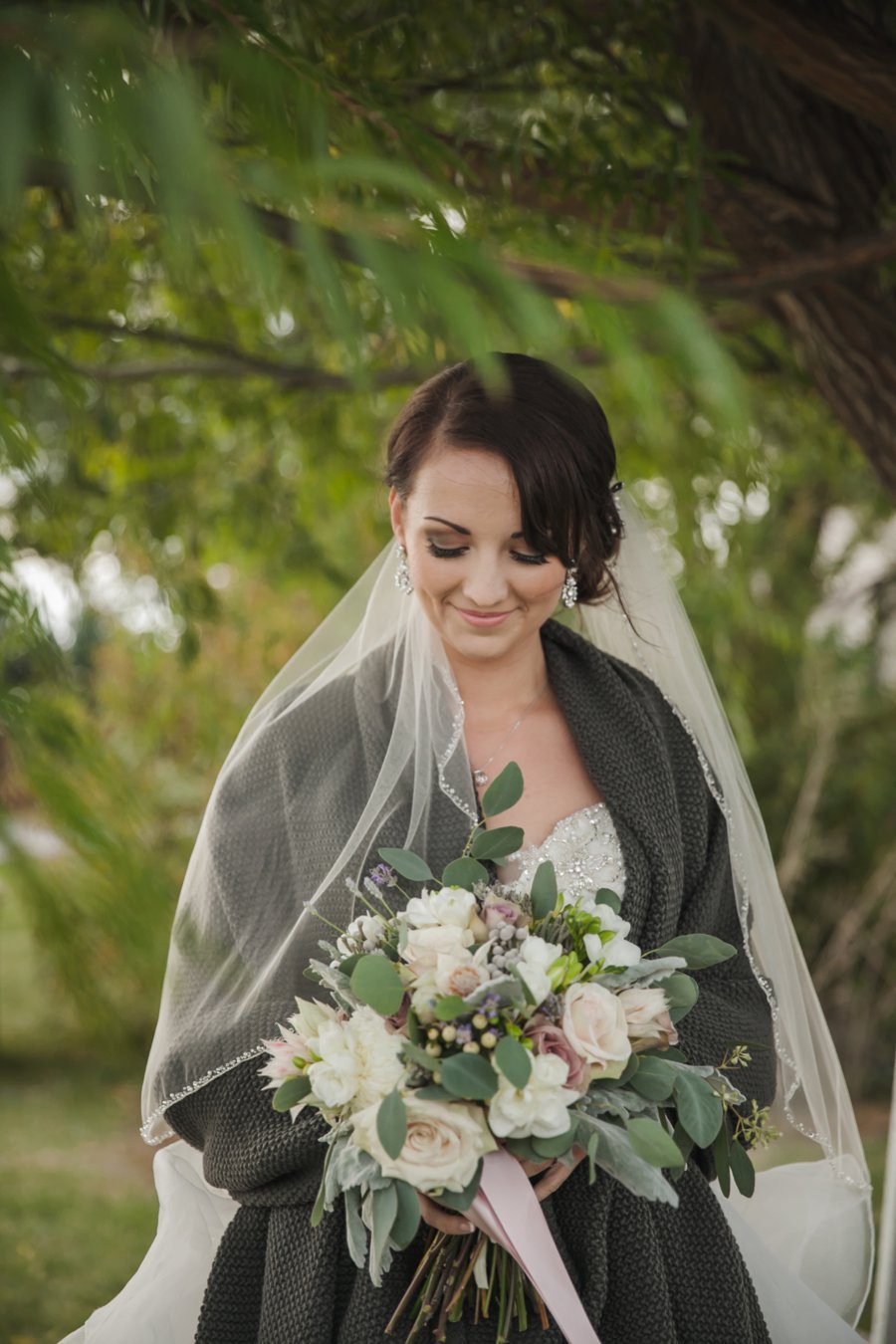 Soft Blush and Gray Wedding Inspiration via TheELD.com