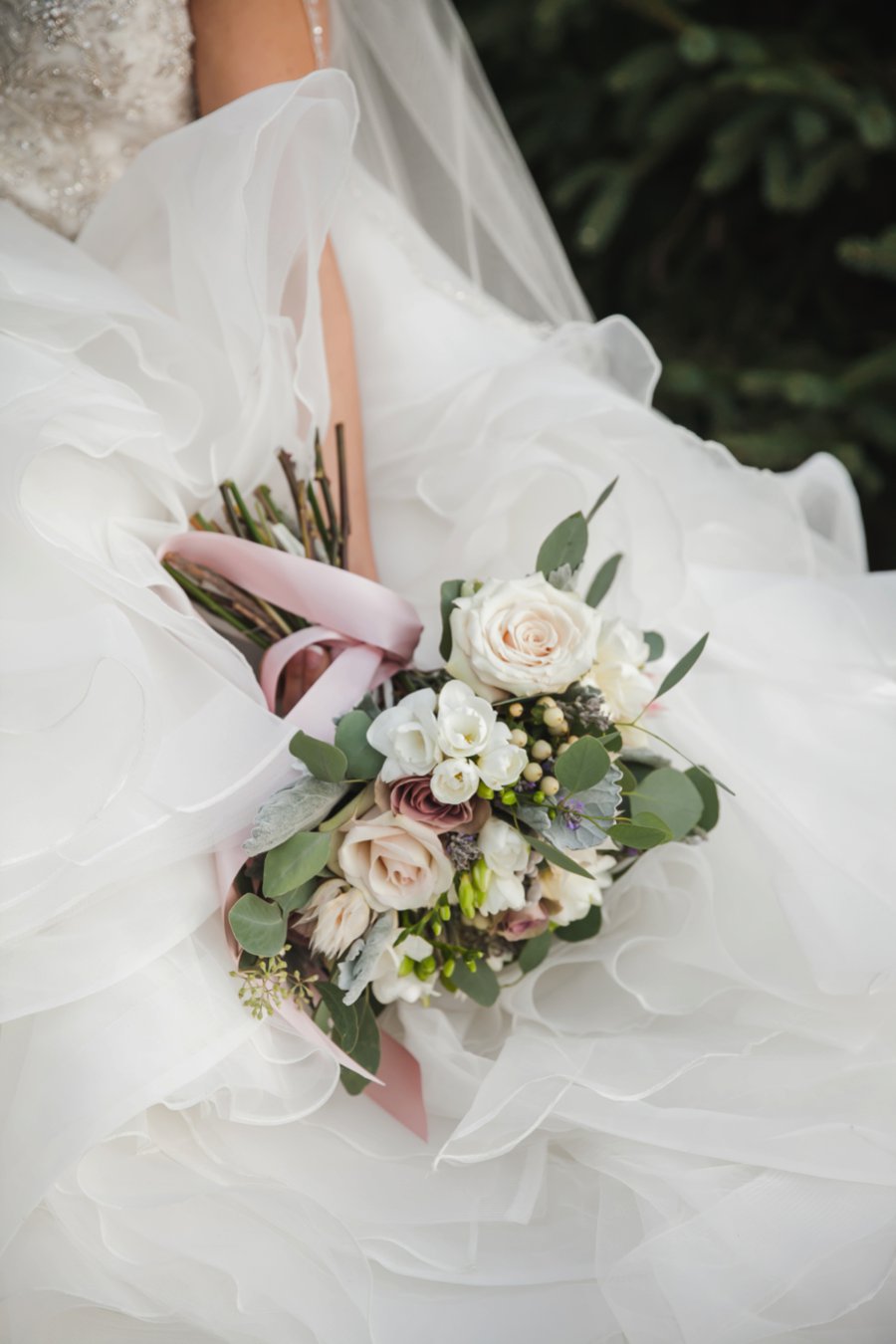 Soft Blush and Gray Wedding Inspiration via TheELD.com