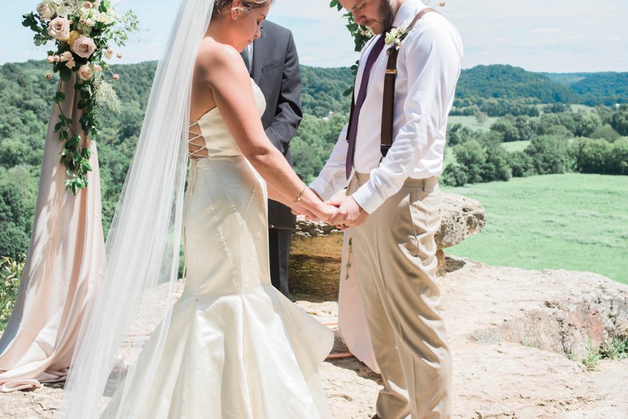 Classic Pink, Burgundy, & Green Mountain Wedding Ideas via TheELD.com