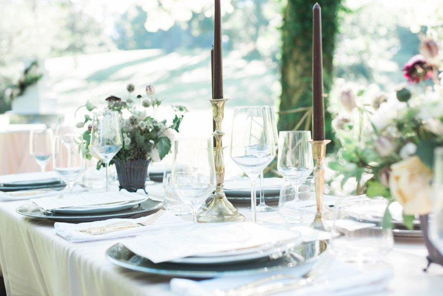 Classic Pink, Burgundy, & Green Mountain Wedding Ideas via TheELD.com