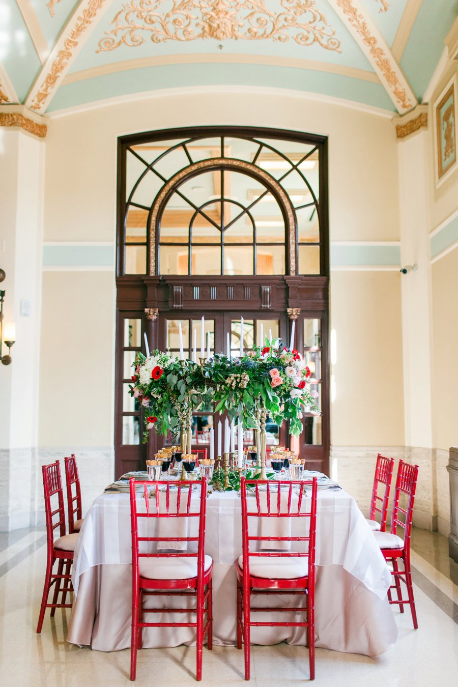 Elegant Pink and Red Wedding Ideas via TheELD.com