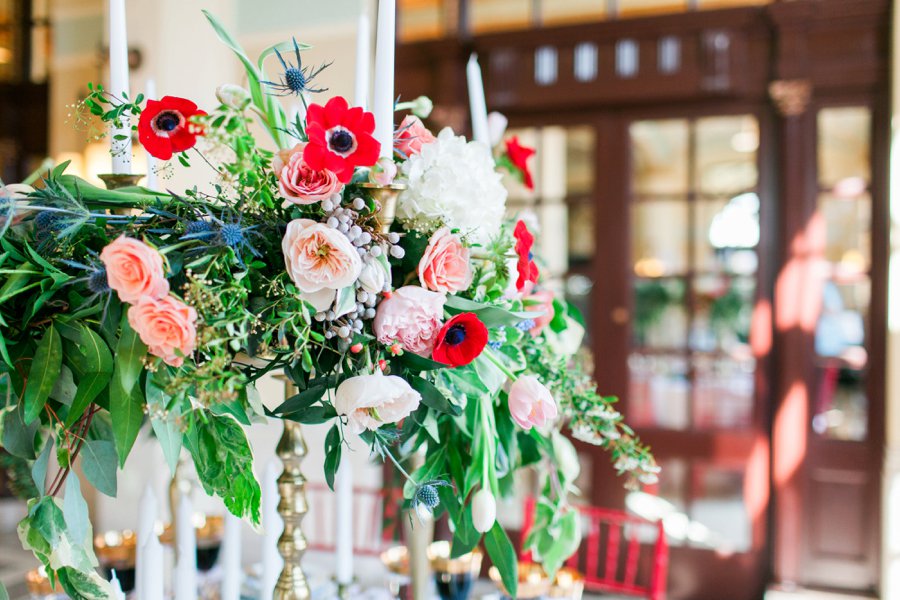 Elegant Pink and Red Wedding Ideas via TheELD.com