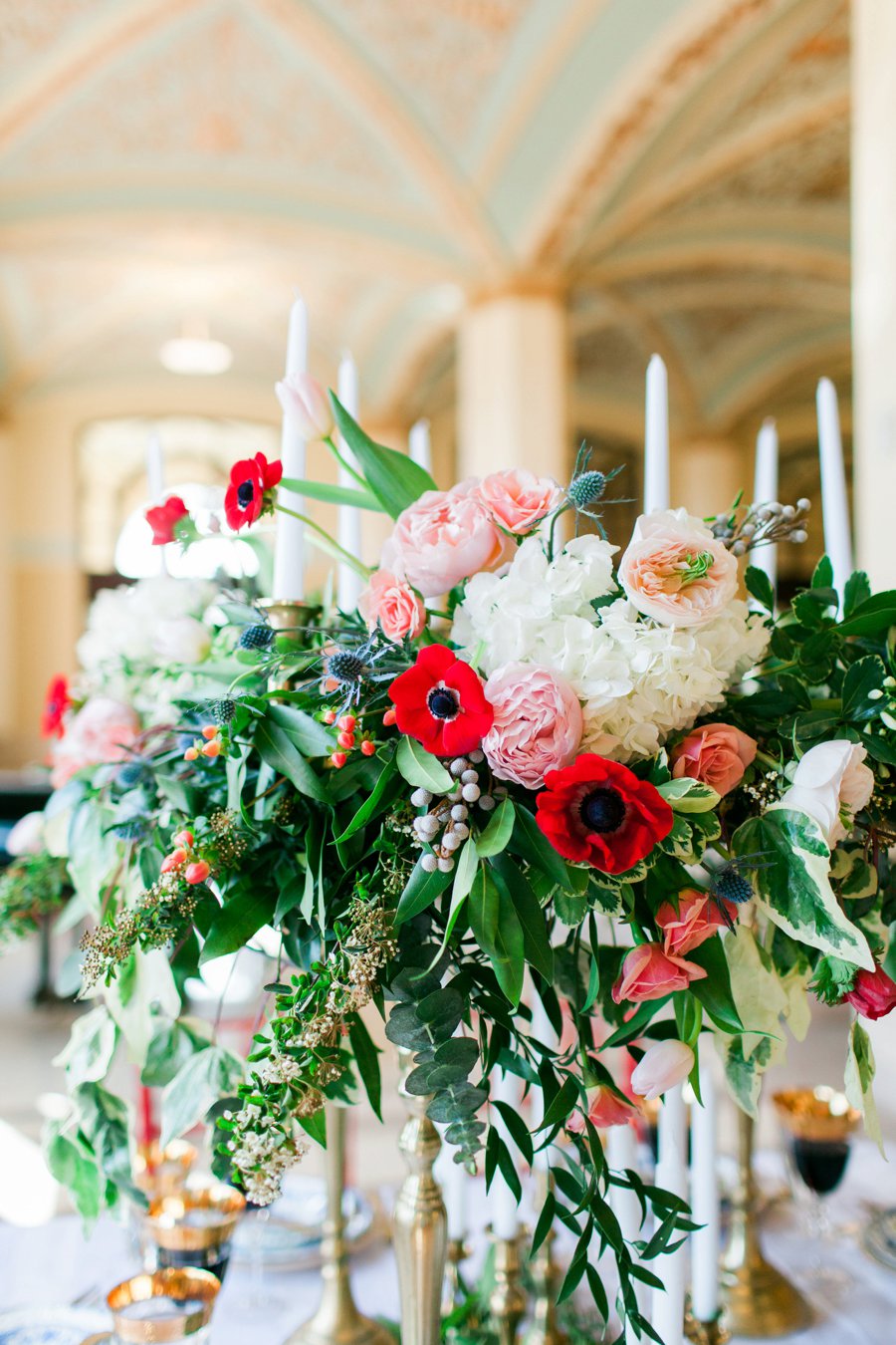 Elegant Pink and Red Wedding Ideas via TheELD.com