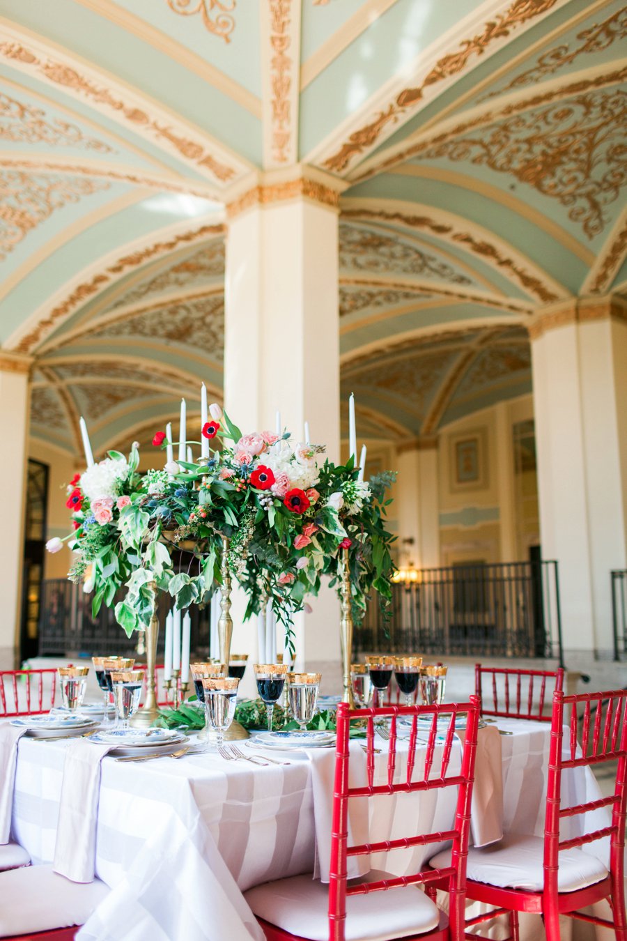 Elegant Pink and Red Wedding Ideas via TheELD.com