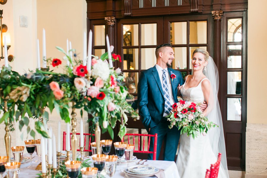 Elegant Pink and Red Wedding Ideas via TheELD.com