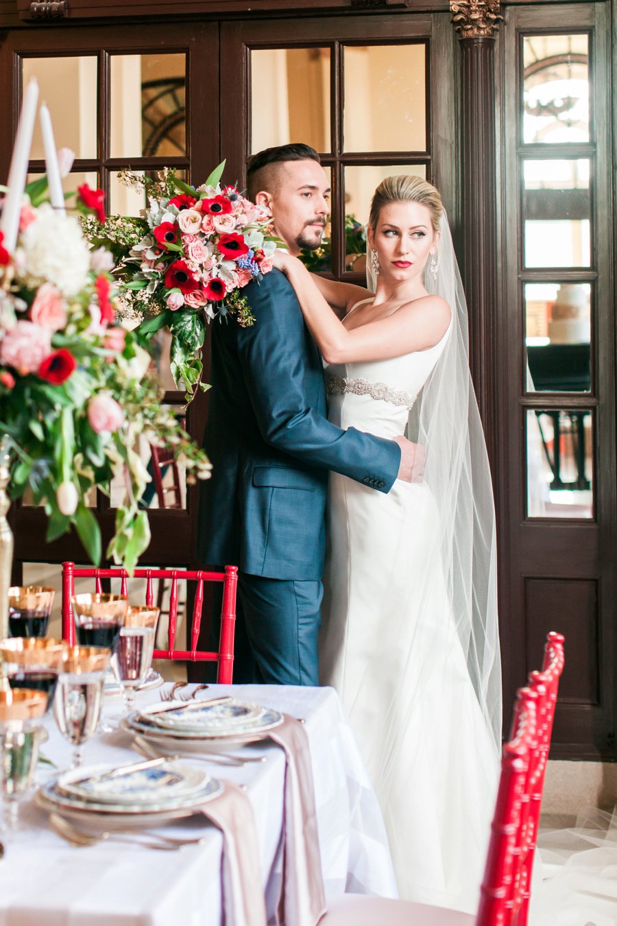 Elegant Pink and Red Wedding Ideas via TheELD.com