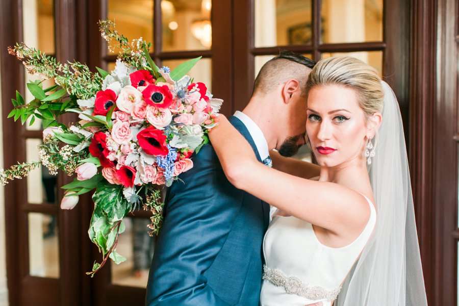 Elegant Pink and Red Wedding Ideas via TheELD.com