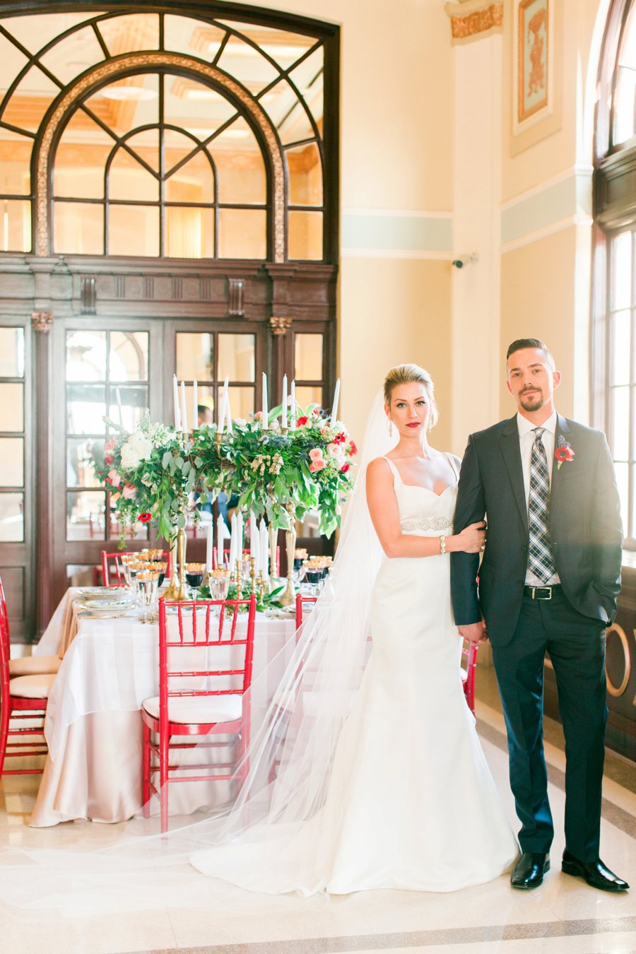 Elegant Pink and Red Wedding Ideas via TheELD.com