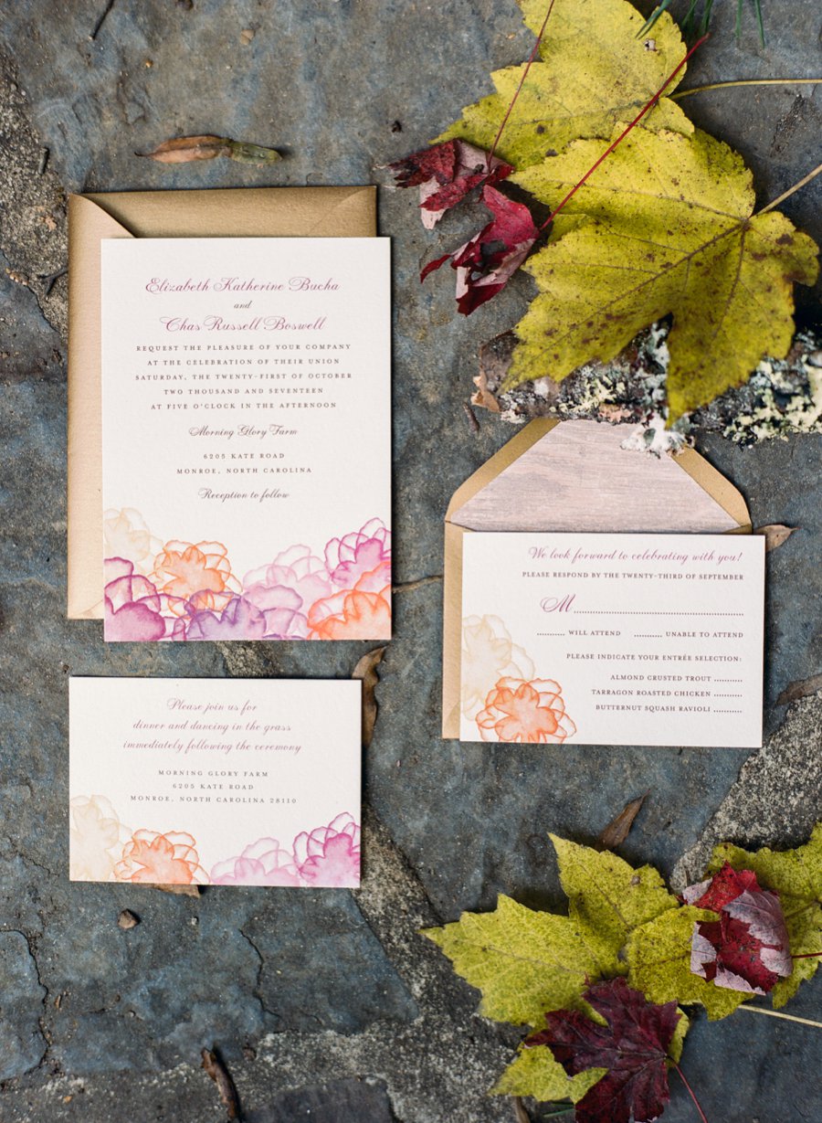 Eclectic Pink & Orange Fall Wedding Ideas via TheELD.com