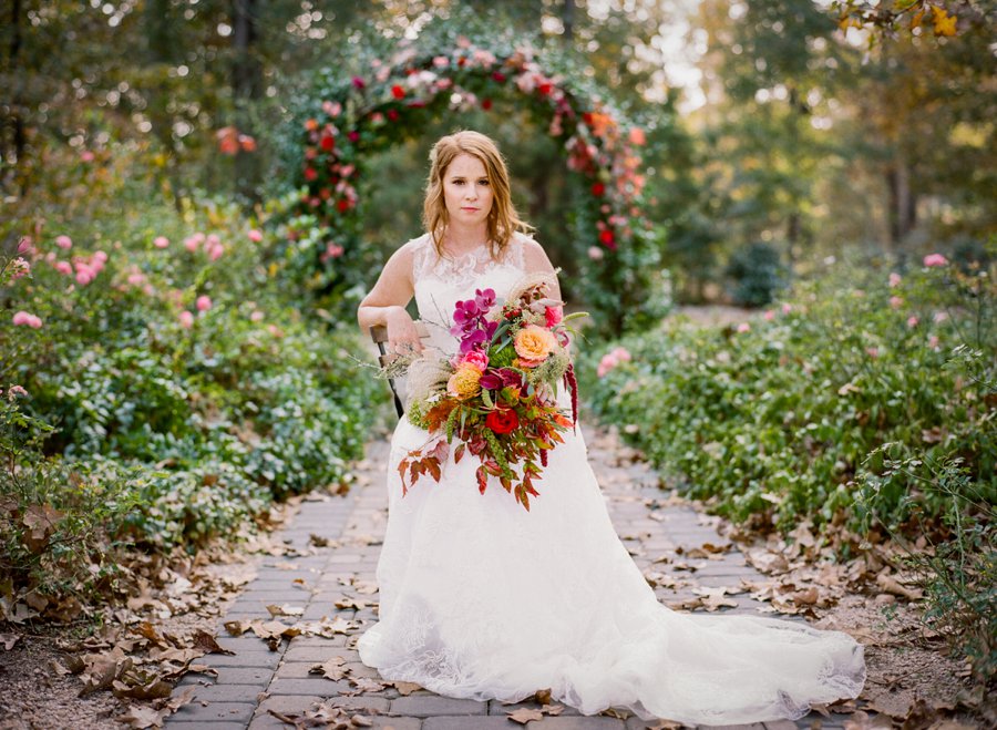 Eclectic Pink & Orange Fall Wedding Ideas via TheELD.com