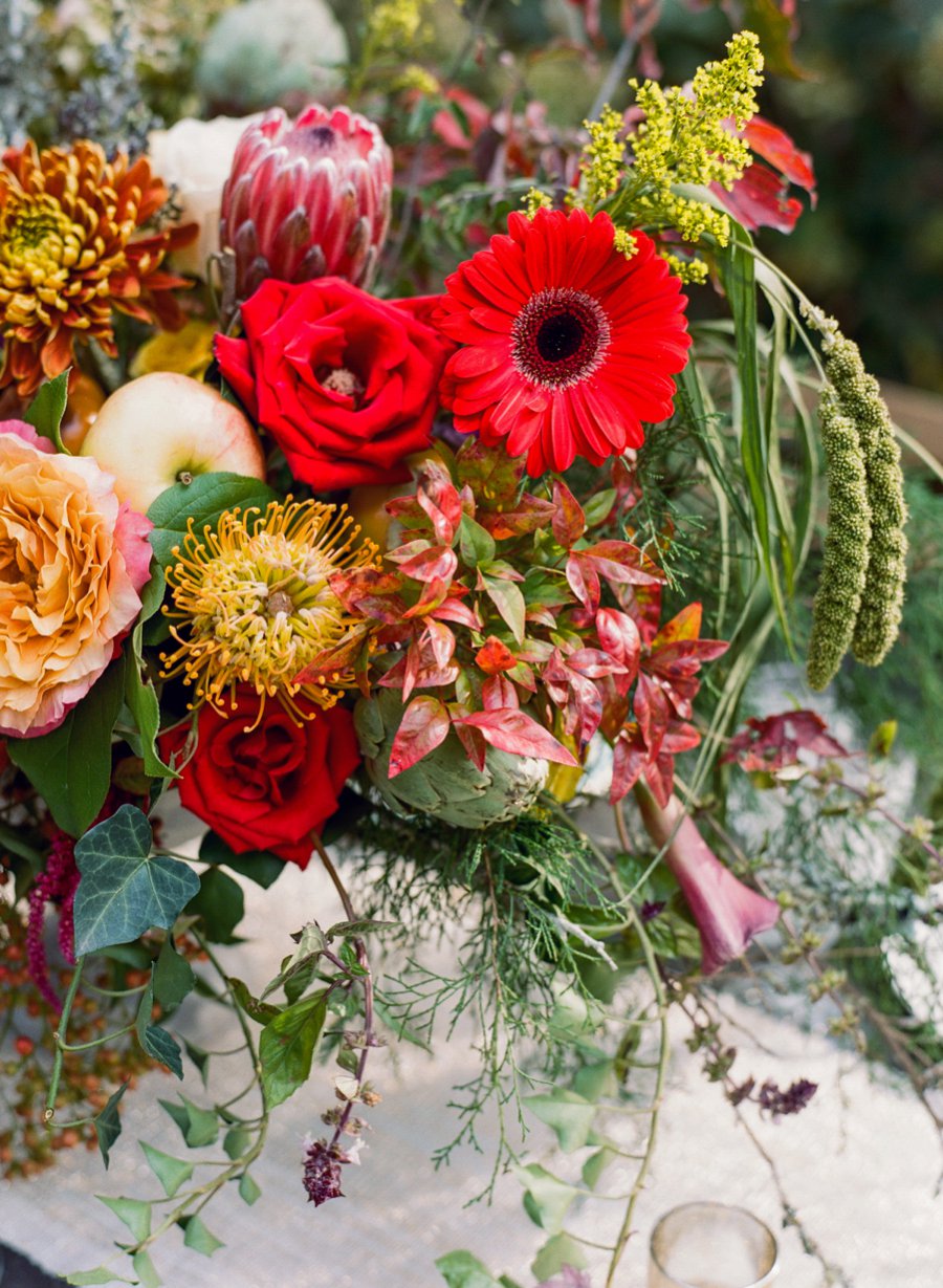 Eclectic Pink & Orange Fall Wedding Ideas via TheELD.com