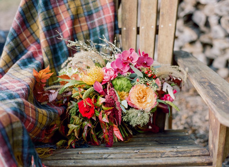 Eclectic Pink & Orange Fall Wedding Ideas via TheELD.com