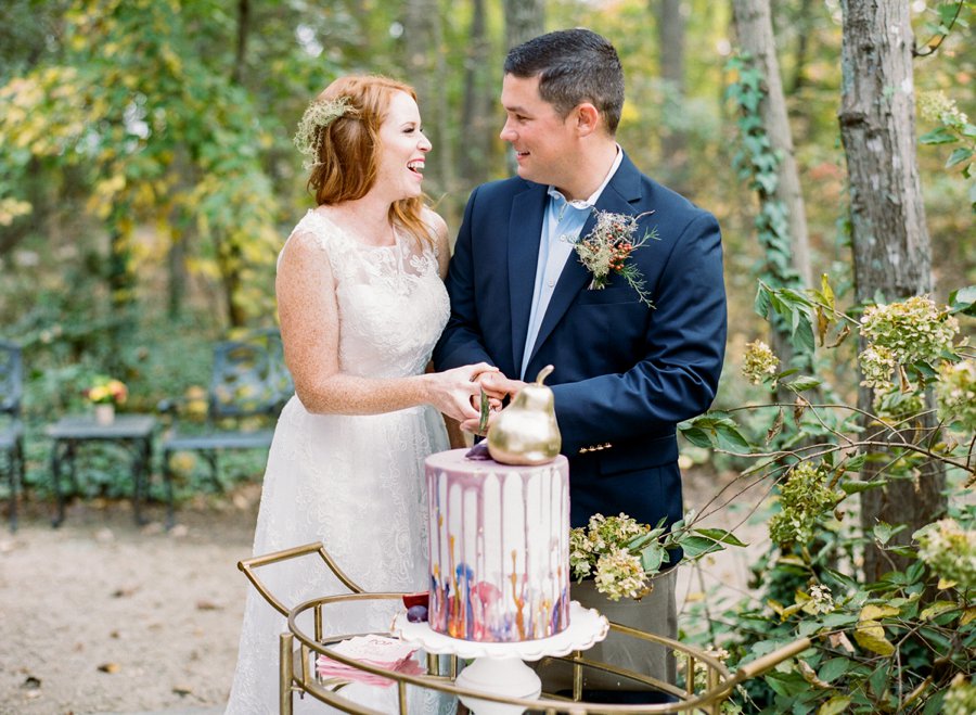 Eclectic Pink & Orange Fall Wedding Ideas via TheELD.com